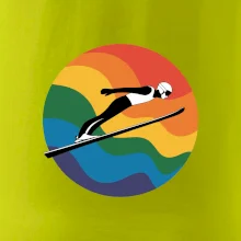 Skokan na lyžiach v kruhu