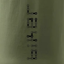 Biker nápis na výšku reťaz