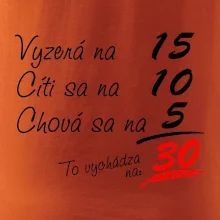 Vyzerá, cíti sa, chová sa - 30 rokov