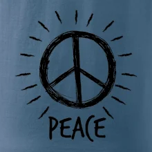 Peace symbol čiernobiely