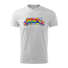 Peace nápis dúhový