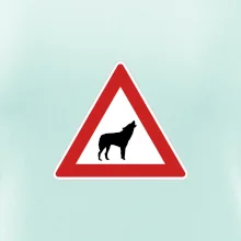 Dopravná značka - Pozor vlk