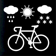 Cyklista za každého počasia