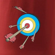 Šípy vo farebnom terči