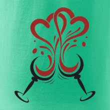 Víno je láska okrúhle poháre