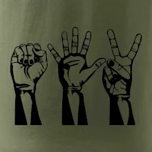 Kameň nožnice papier čierne