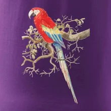 Papagáj  na listnatom strome