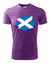 Škótska vlajka kreslená štetcom