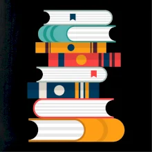 Knihy flat design Knihy flat design