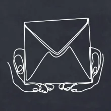 Obálka pôšták jedným ťahom