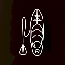 Paddleboard jedním tahem