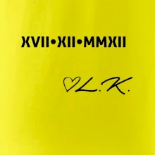 Dátum výročia a iniciály