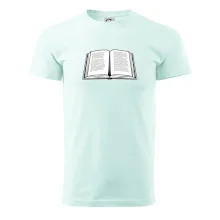 Kniha čiernobiela otvorená s textom