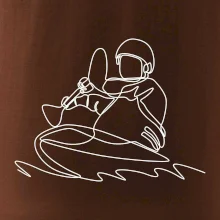 Kajak na vode jedným ťahom