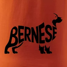 Bernese Mountain Dog nápis v tele