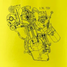 Motor Škoda/ VW 1.9L  TDI z boku