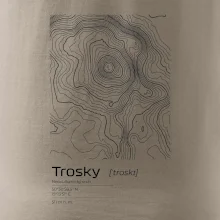 Trosky - vrstevnice v obdĺžniku