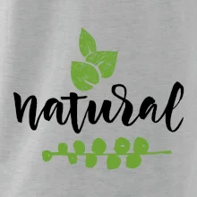 Natural - nápis v listoch