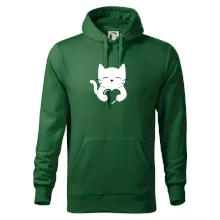 Mačka drží srdce Mačka drží srdce