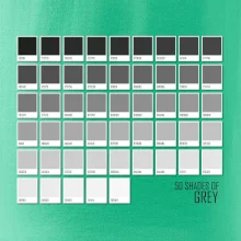 50 farebných odtieňov šedej