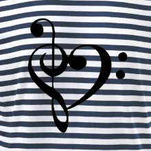 Husľový kľúč srdce