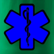 Rescue - Hviezda na prsníku + nápis na chrbte Rescue - Hviezda na prsníku + nápis na chrbte