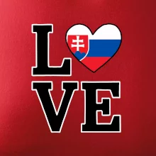 Love Slovenská vlajka Love Slovenská vlajka