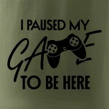 I paused my game to be here