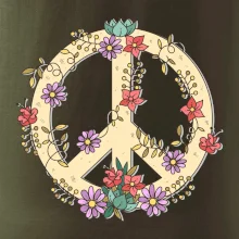 Peace symbol pieskový