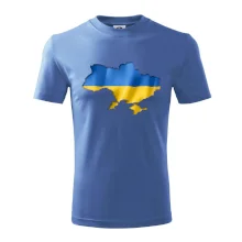 Ukrajina vlajka mapa