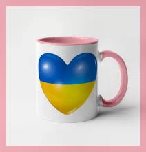 Ukrajina srdce vlajka Ukrajina srdce vlajka
