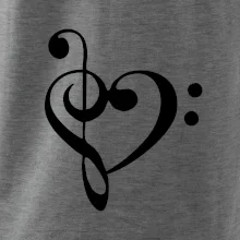 Husľový kľúč srdce Husľový kľúč srdce