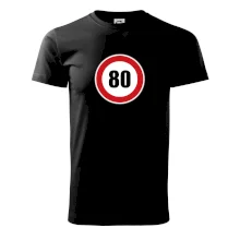 Dopravná značka - obmedzenie rýchlosti 80 Dopravná značka - obmedzenie rýchlosti 80