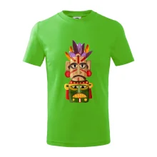 Mayová maska s perím