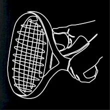 Tenisová raketa jedným ťahom Tenisová raketa jedným ťahom