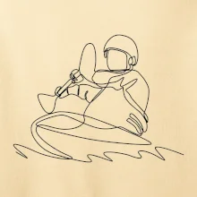 Kajak na vode jedným ťahom Kajak na vode jedným ťahom