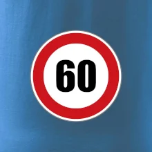Dopravná značka - obmedzenie rýchlosti 60