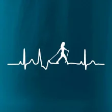 EKG nordic walking žena