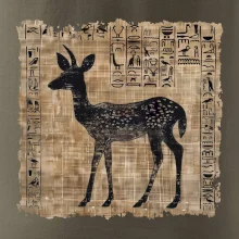Egyptské hieroglyfy srnka