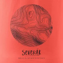 Severák - vrstevnice v kruhu