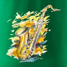 Saxofón maľovaný