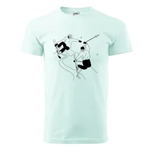 Lyžovanie - kreslené obrázok Lyžovanie - kreslené obrázok