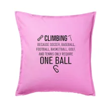 Climbing beacause one ball