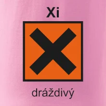 Xi Dráždivý - Výstražná tabuľka na tričku