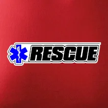 Záchranár rescue kríž modrý Záchranár rescue kríž modrý
