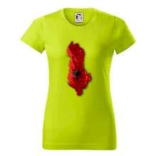 Mapa Albánsko reliéf hôr