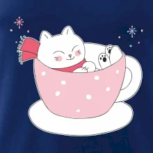 Vianočná mačka v hrnčeku