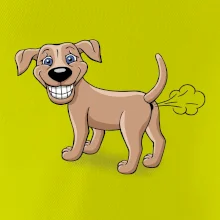 Prdiace pes kreslený (Hana-creative)