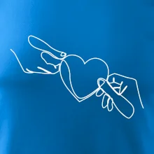 Dve ruky a srdce jedným ťahom