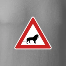 Dopravná značka - Pozor lev